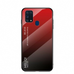 Cover Samsung Galaxy M31 Hej Hærdet Glas