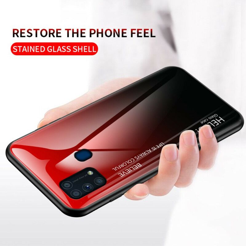 Cover Samsung Galaxy M31 Hej Hærdet Glas