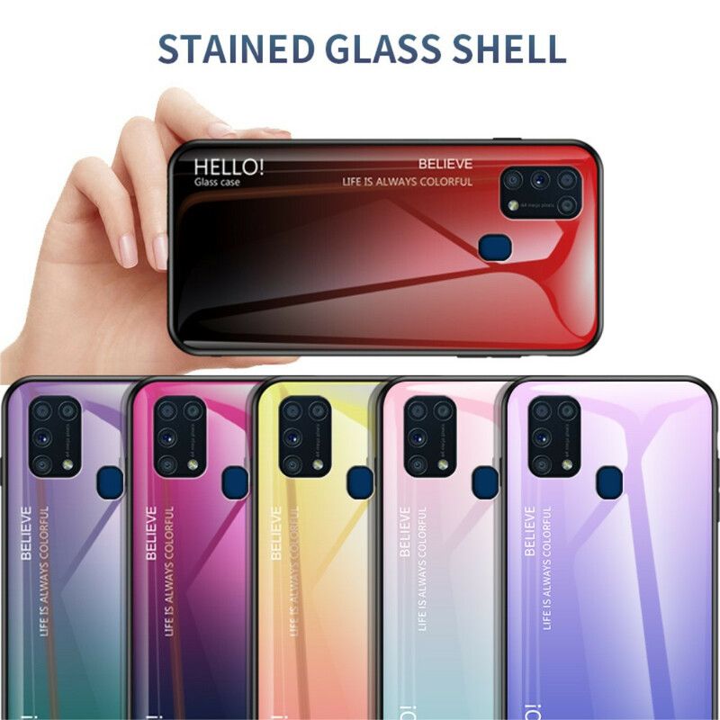 Cover Samsung Galaxy M31 Hej Hærdet Glas