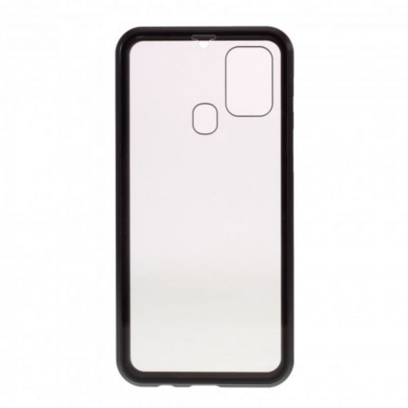 Cover Samsung Galaxy M31 Metalkanter Og Hærdet Glas