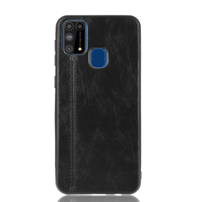 Cover Samsung Galaxy M31 Søm Lædereffekt