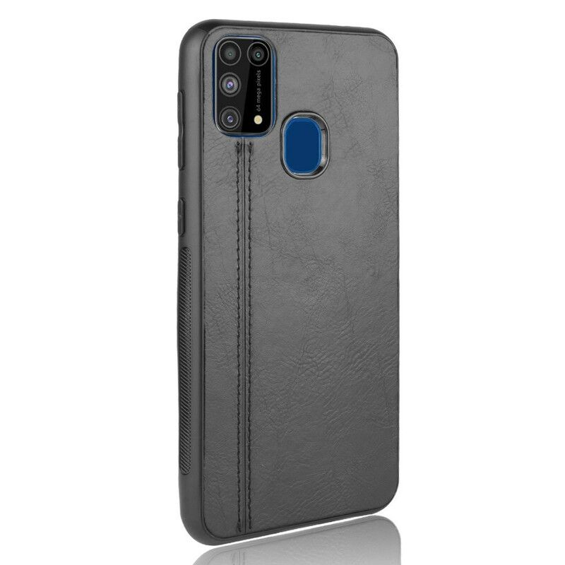 Cover Samsung Galaxy M31 Søm Lædereffekt