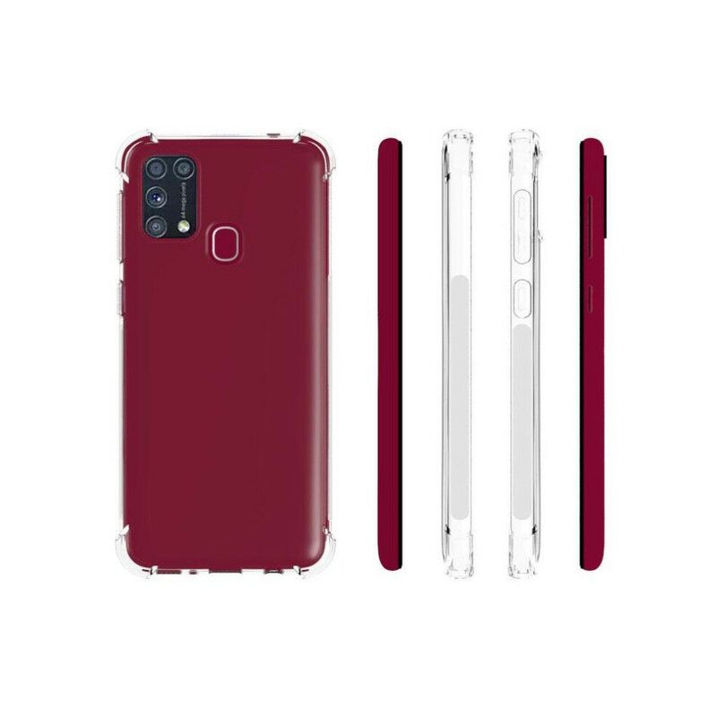 Cover Samsung Galaxy M31 Transparente Forstærkede Hjørner