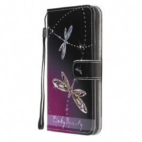 Flip Cover Samsung Galaxy M31 Med Snor Thong Guldsmede