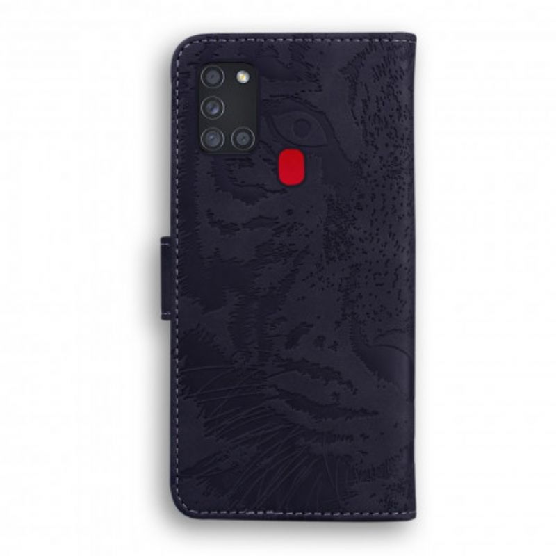 Flip Cover Samsung Galaxy M31 Tiger Ansigtstryk