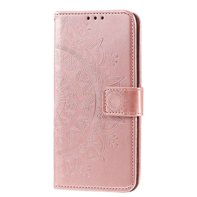 Læder Cover Samsung Galaxy M31 Søn Mandala