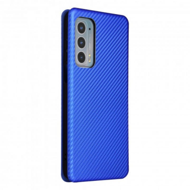 Cover Motorola Edge 20 Flip Cover Farvet Carbon Silikone