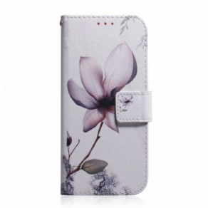 Flip Cover Motorola Edge 20 Gammel Rosenblomst