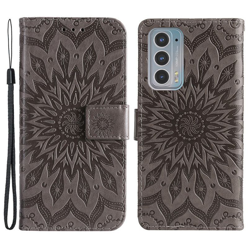 Flip Cover Motorola Edge 20 Solblomst