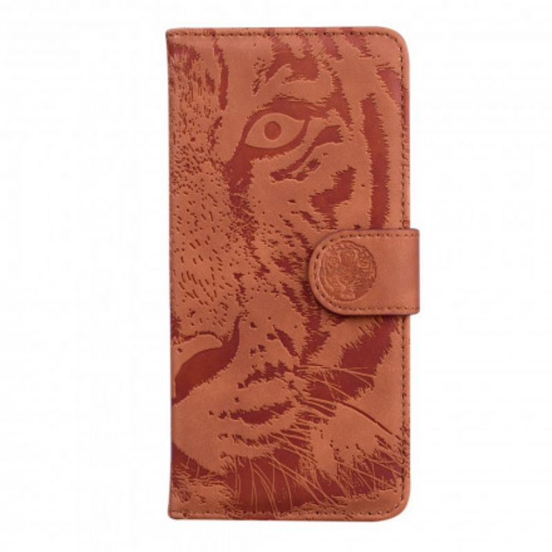 Flip Cover Motorola Edge 20 Tiger Ansigtstryk