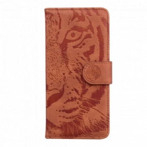 Flip Cover Motorola Edge 20 Tiger Ansigtstryk