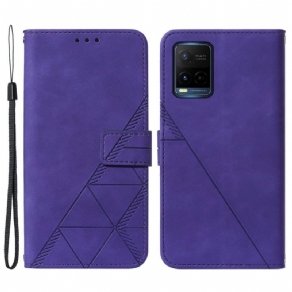 Flip Cover Vivo Y21s Pyramide Lædereffekt