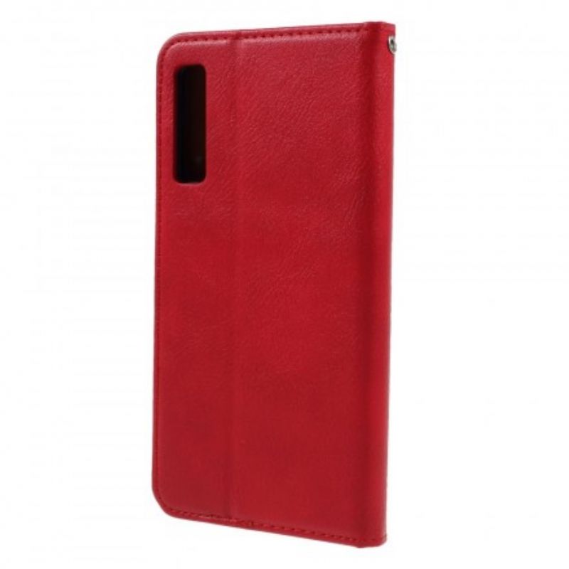 Cover Samsung Galaxy A7 Flip Cover Faux Læder Kortholder