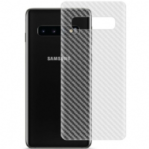 Bagbeskyttelsesfilm Til Samsung Galaxy S10 Carbon Style Imak