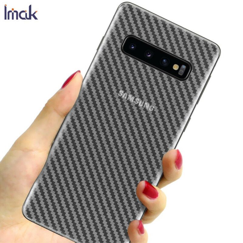 Bagbeskyttelsesfilm Til Samsung Galaxy S10 Carbon Style Imak