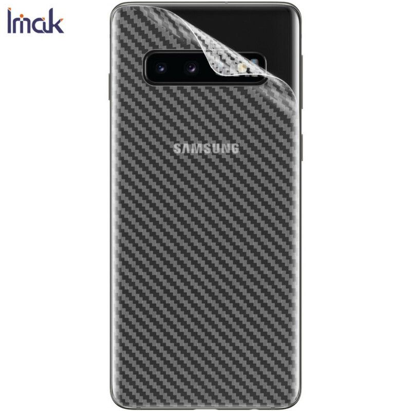 Bagbeskyttelsesfilm Til Samsung Galaxy S10 Carbon Style Imak