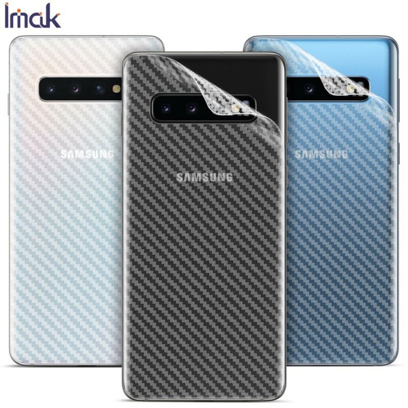 Bagbeskyttelsesfilm Til Samsung Galaxy S10 Carbon Style Imak