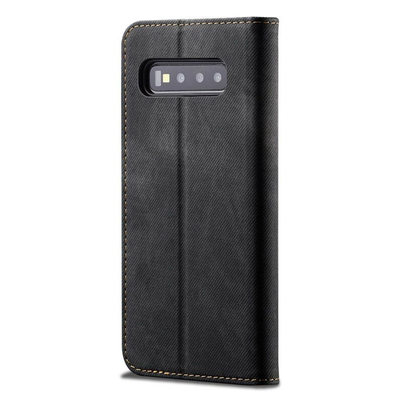 Cover Samsung Galaxy S10 Flip Cover Denimstof