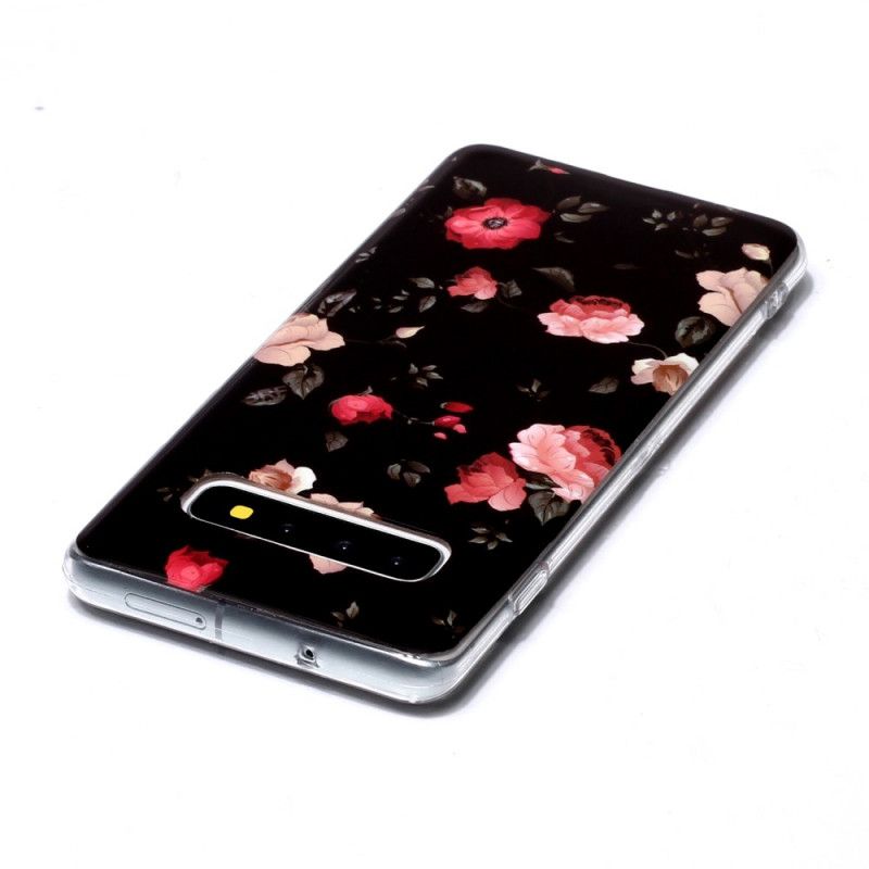 Cover Samsung Galaxy S10 Fluorescerende Frihedsblomster