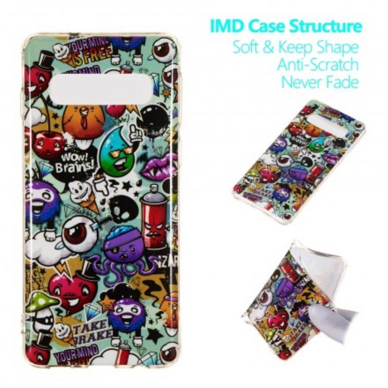 Cover Samsung Galaxy S10 Fluorescerende Galskab