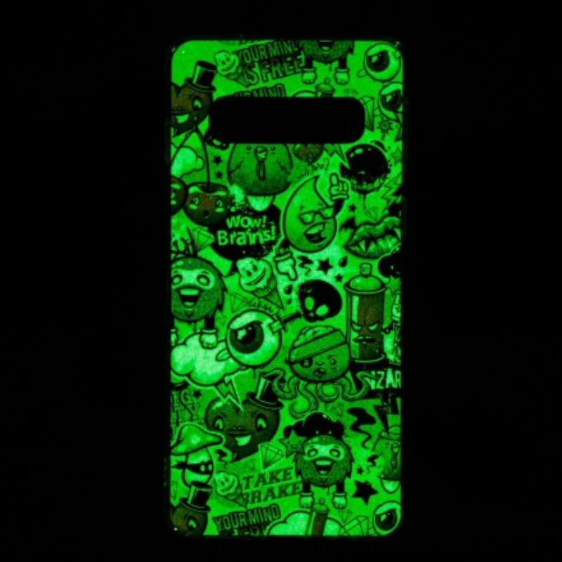 Cover Samsung Galaxy S10 Fluorescerende Galskab