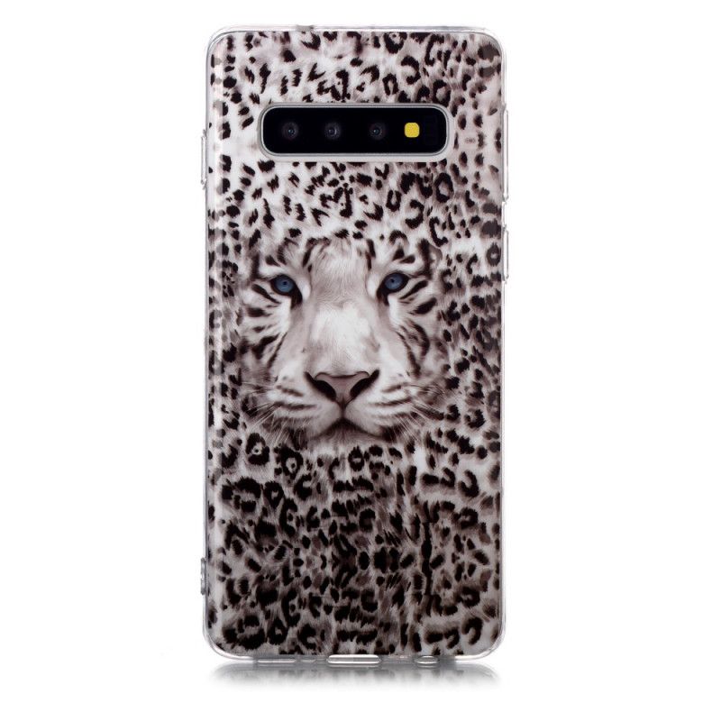 Cover Samsung Galaxy S10 Fluorescerende Leopard