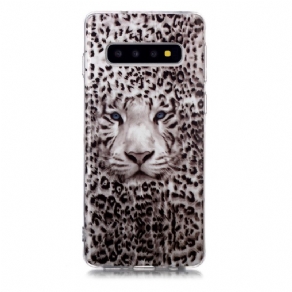 Cover Samsung Galaxy S10 Fluorescerende Leopard