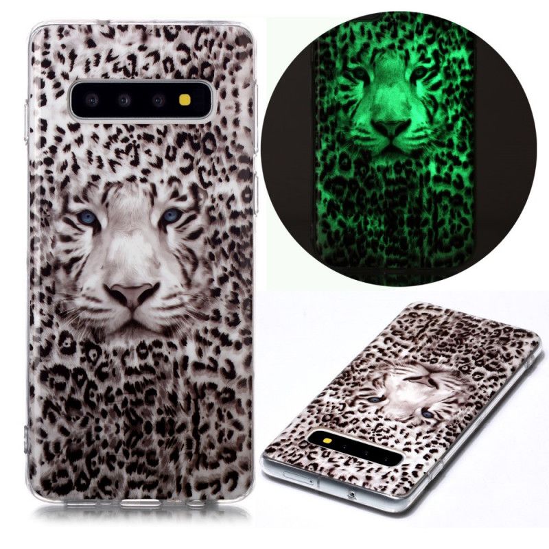 Cover Samsung Galaxy S10 Fluorescerende Leopard