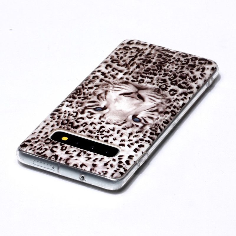 Cover Samsung Galaxy S10 Fluorescerende Leopard