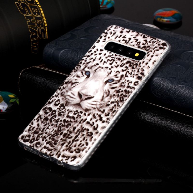 Cover Samsung Galaxy S10 Fluorescerende Leopard