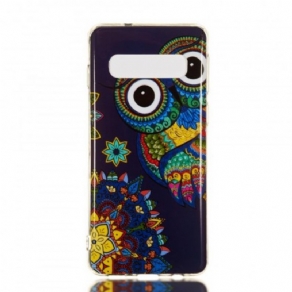 Cover Samsung Galaxy S10 Fluorescerende Mandalaugle