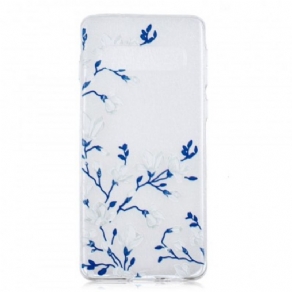 Cover Samsung Galaxy S10 Hvide Blomster