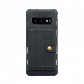 Cover Samsung Galaxy S10 Premium Stof Kortholder