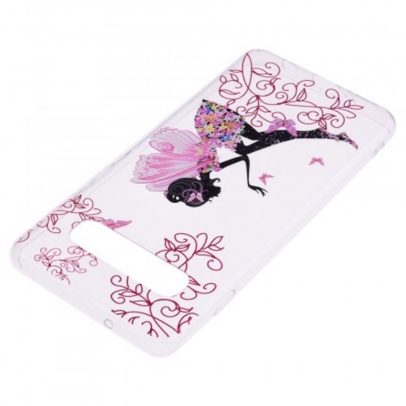 Cover Samsung Galaxy S10 Transparent Blomsterfe