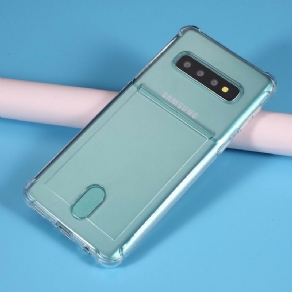 Cover Samsung Galaxy S10 Transparent Kortholder