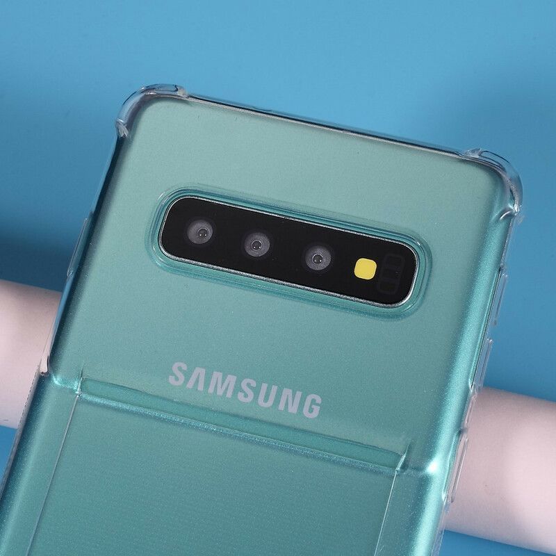 Cover Samsung Galaxy S10 Transparent Kortholder