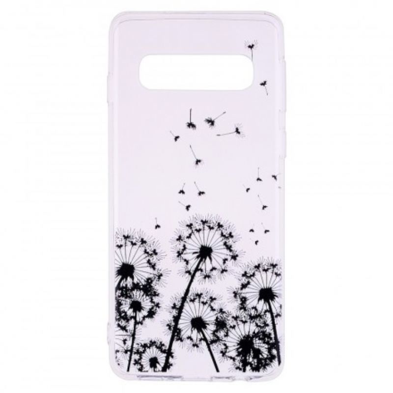 Cover Samsung Galaxy S10 Transparente Sorte Mælkebøtter