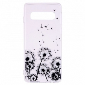 Cover Samsung Galaxy S10 Transparente Sorte Mælkebøtter