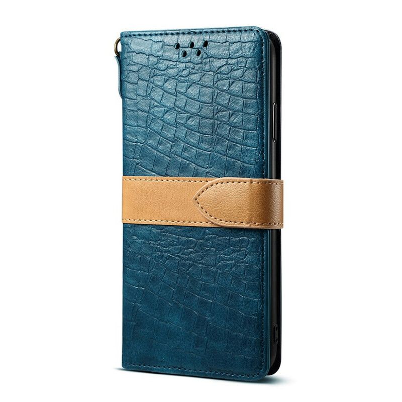 Flip Cover Samsung Galaxy S10 Croc Og Bælte