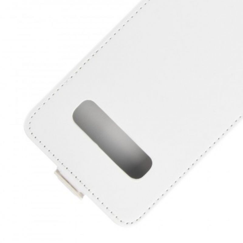 Flip Cover Samsung Galaxy S10 Læder Cover Foldbar Lædereffekt