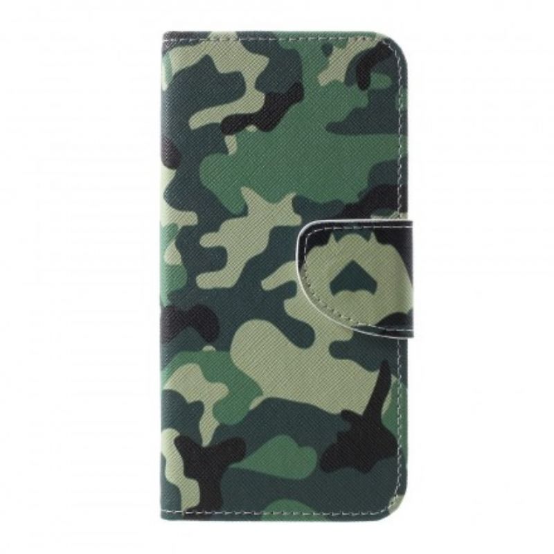 Flip Cover Samsung Galaxy S10 Militær Camouflage