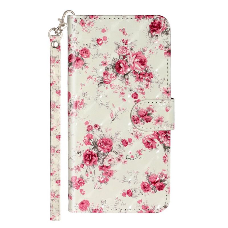 Læder Cover Samsung Galaxy S10 Liberty Kongelige Blomster