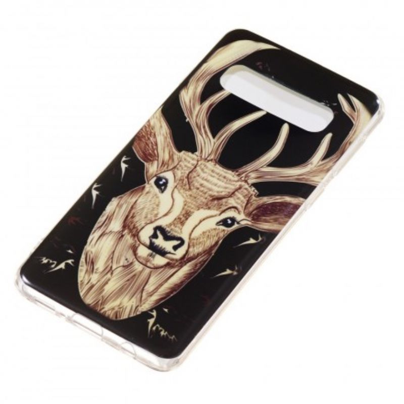 Mobilcover Samsung Galaxy S10 Fluorescerende Majestic Stag