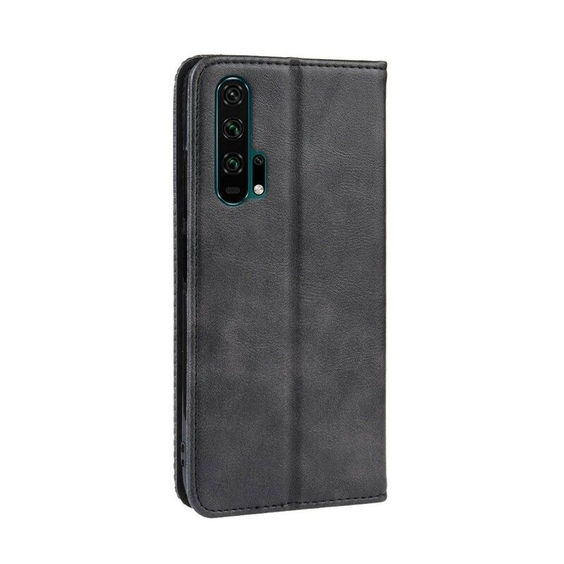 Cover Honor 20 Pro Flip Cover Stylet Vintage Lædereffekt