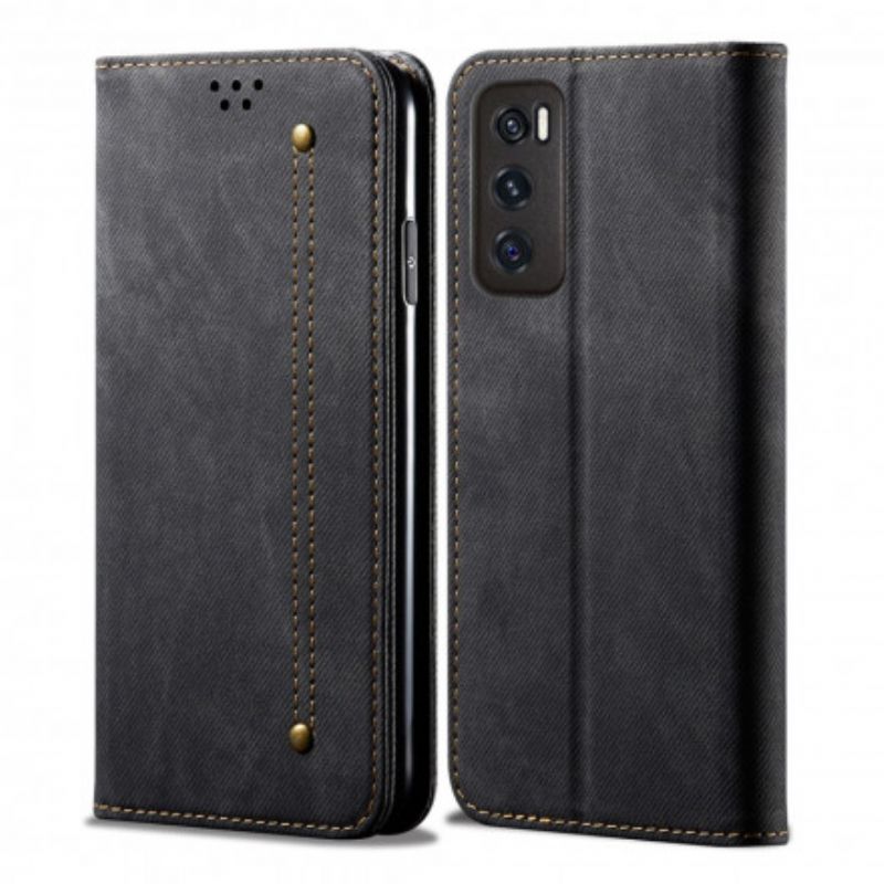 Cover Vivo Y70 Flip Cover Denimstof