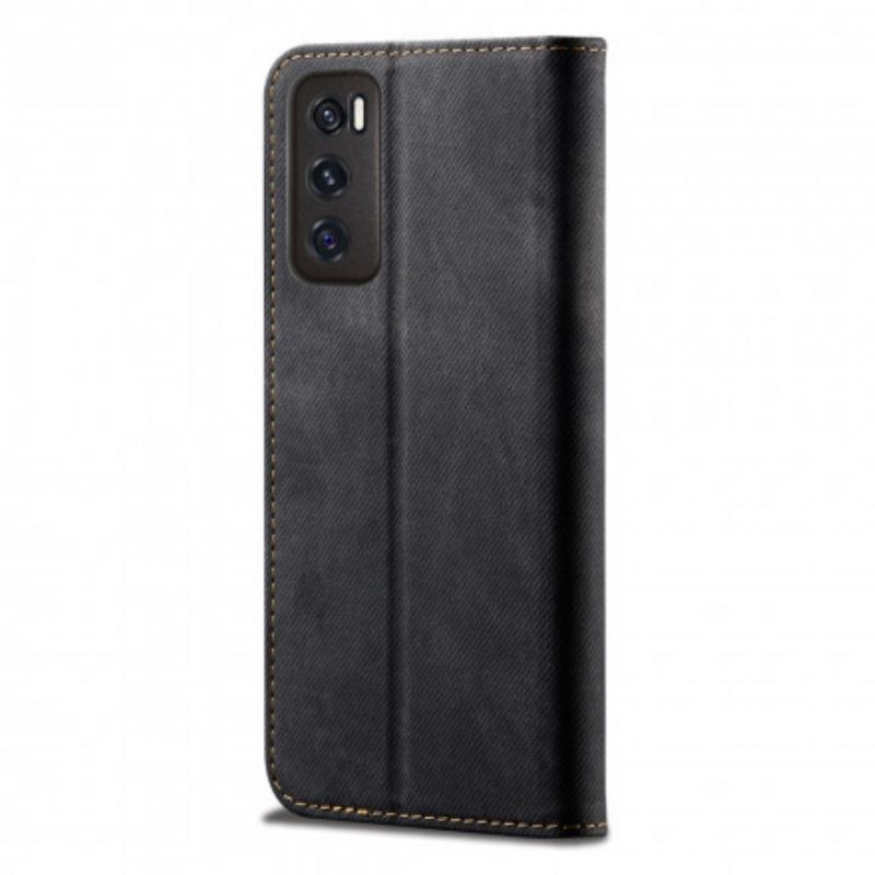 Cover Vivo Y70 Flip Cover Denimstof