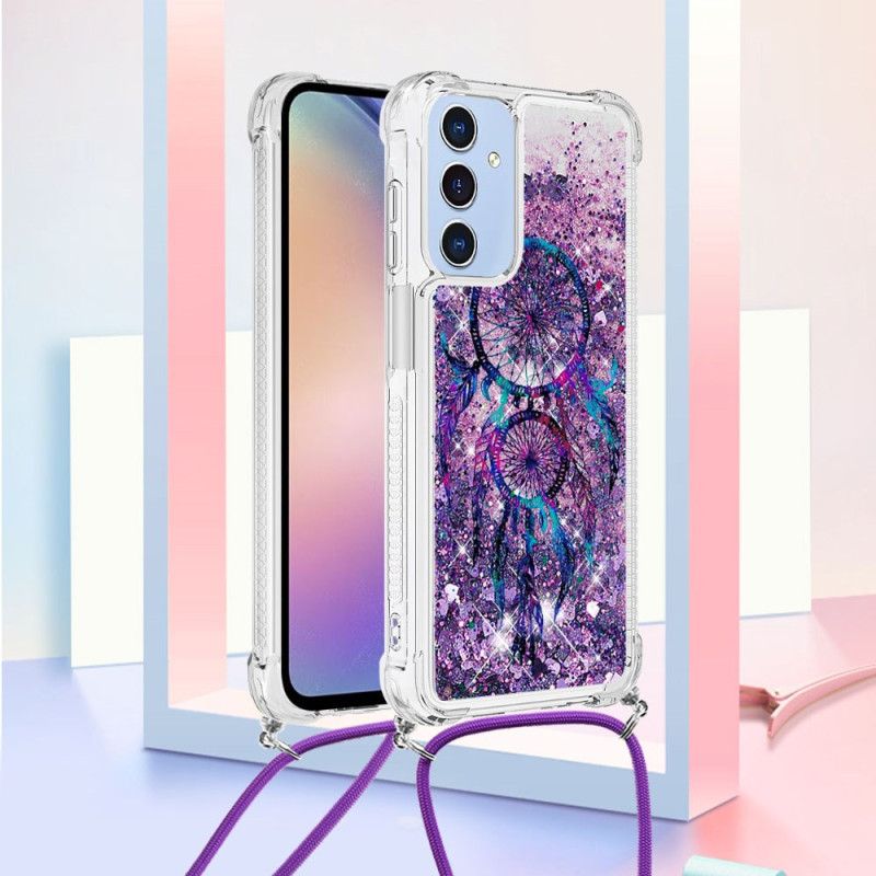 Cover Samsung Galaxy A15 5g Pailletter Tegneseriemønstersnor