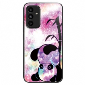 Cover Samsung Galaxy A15 5g Sødt Panda Hærdet Glas