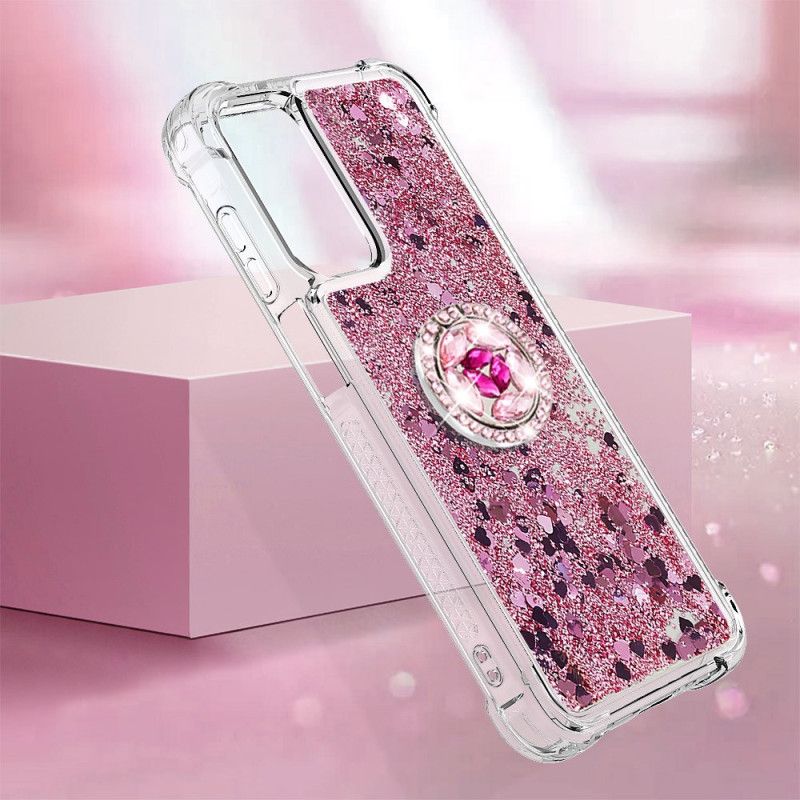 Cover Samsung Galaxy A15 5g Telefon Etui Flydende Glitter Støttering