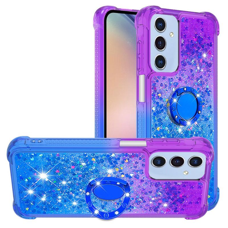 Cover Samsung Galaxy A15 5g Telefon Etui Glitter Gradient Support Ring